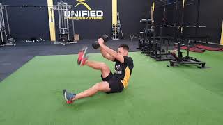 DB Rotational Toe Taps