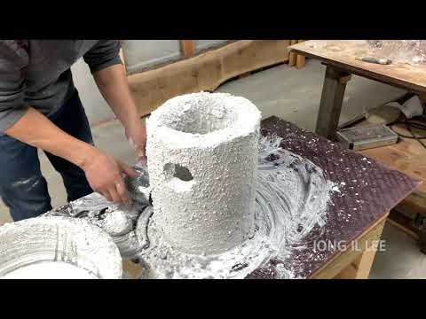 Mobile Wood Stove From Fire Resisting Cement 20000 Gram / DIY