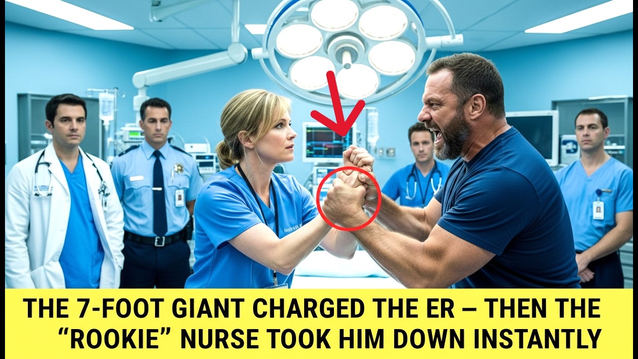 THE 7-FOOT GIANT CHARGED THE ER — THEN THE ‘ROOKIE’ NURSE TOOK HIM DOWN INSTANTLY