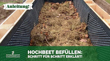 Was kommt zuerst in ein Hochbeet?