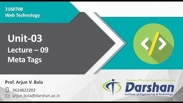 Unit 3: Meta tags in HTML, XHTML