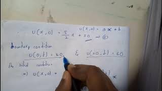PROBLEM ON ONE DIMENSIONAL HEAT EQUATION ||M3||OU EDUCATION