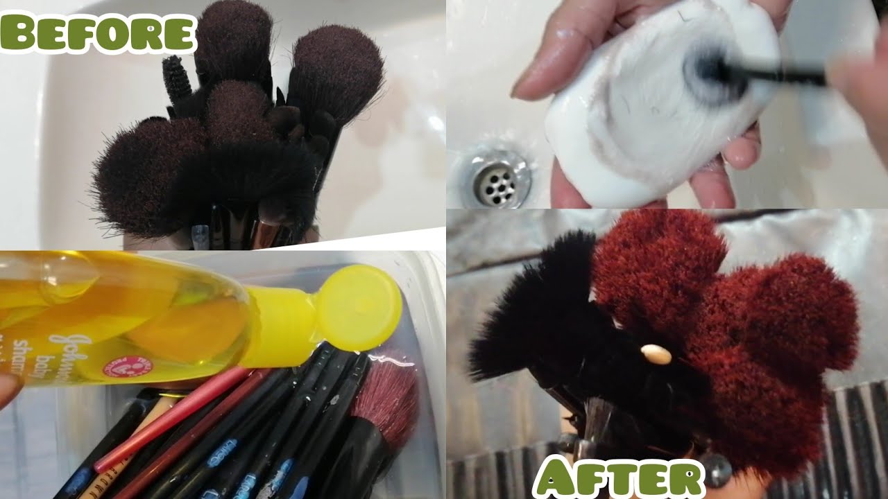 How to wash makeup brushes/beauty blender easily at home 2020 Nayab's