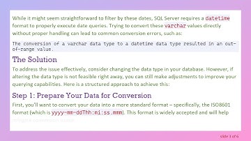 Converting varchar(255) Dates to datetime in SQL Server for Better Querying