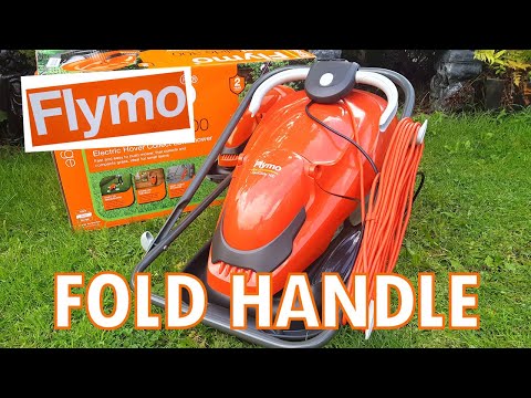 FLYMO EASIGLIDE 300 LAWNMOWER | HOW TO FOLD THE HANDLES