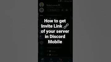 How to get Invite Link 🔗 of your server in Discord Mobile #roduz #discord #new #invite #link #how