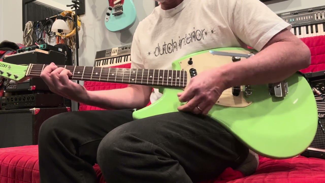 2023 Eastwood SG2C Green Flying Banana Electric Guitar - YouTube