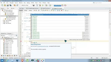 Design LOGIN and REGISTRATION form using Java swing | Voting management System | Part 2