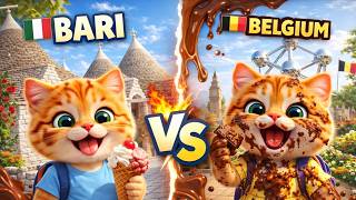 Italy’s Mastro Ciccio vs Belgium’s Chocolate 🍦🍫 Sweetest Trip Ever?