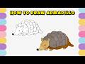 How to Draw an Armadillo – Unique Wildlife Animal Drawing Art