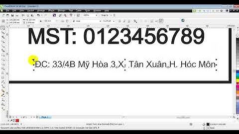 Hướng Dẫn Làm Con Dấu Trên Corel X6