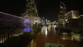 Rainy December Walk at Night in Cute Little Dutch Town (Zeeland)