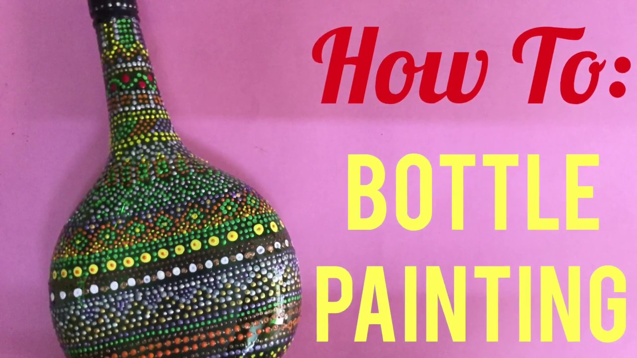 How to do Bottle Painting|Summer Activities for art camp#7 | Dot Mandala Painting |