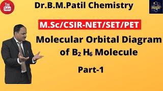 Molecular Orbital diagram of B2H6 molecule-M.Sc-UGC-CSIR-NET/SET/PET