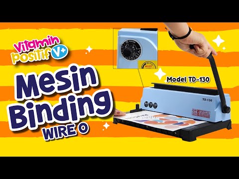 WIRE O BINDING - HOW TO USE A BINDING MACHINE - TD-130 (TUTORIAL STAND CALENDAR)