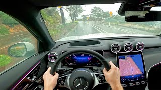 2025 Mercedes-Benz GLC 300 - POV Rainy Drive in Del Mar