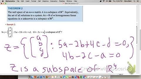 4 2 Null Space Column Space and Linear Transformations
