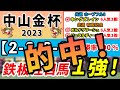 【中山金杯2023】「2-2-2-0」複勝率100%!信頼の1強はコレ!ホープフルSは追い切り1位キングズレイン6人気3着!