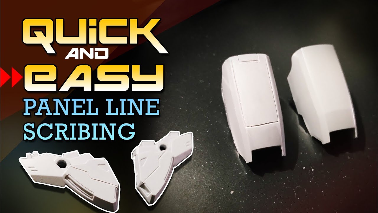 How to Panel Line Scribing on Gunpla  The Ultimate Beginners Guide to  Scribing! 