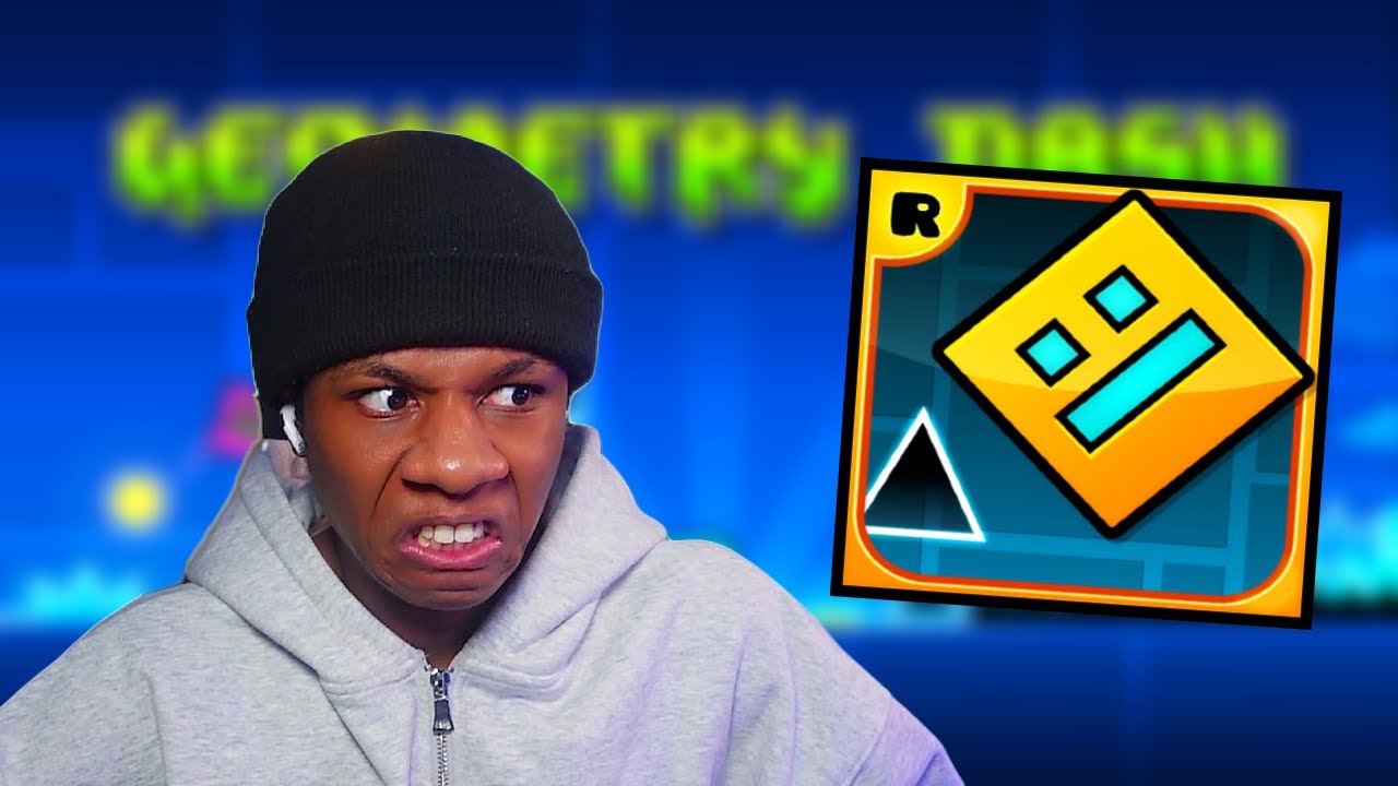 I Played Geometry Dash For The FIRST TIME!!! - YouTube