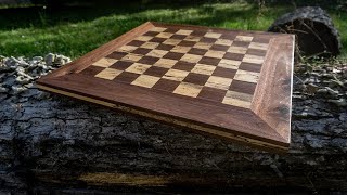 Chessboard made from Firewood | Walnut and Spalted Maple