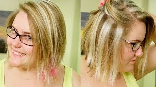 How to Slice Highlights// Chunky Blond Weave Tutorial