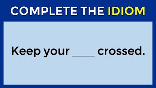 English Idiomatic Quiz: CAN YOU SCORE 20/20 ON THIS ENGLISH IDIOMS? #challenge 23