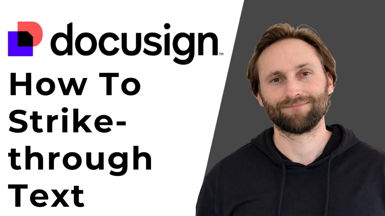 Docusign: Quick Tip How to Strikethrough Text [Full Guide 2026] - YouTube