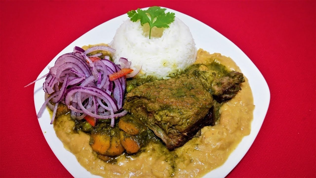 Seco De Res Con Frejoles comida Peruana YouTube