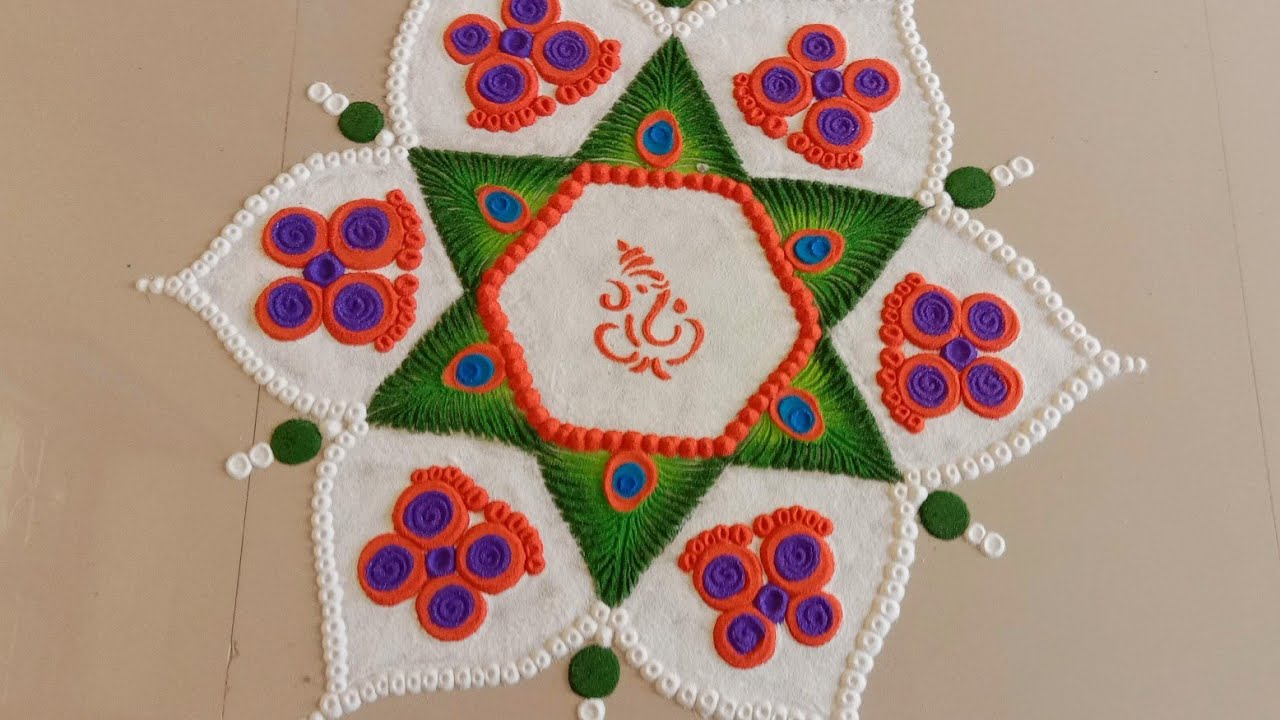 Lakshmi Pooja Rangoli Designs Innovative And Creative Special Rangoli