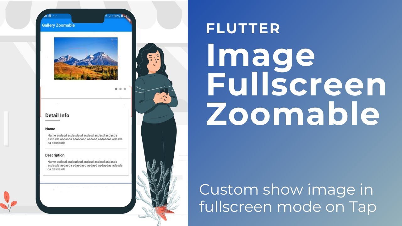 Flutter Tutorial - Gallery Image Fullscreen Zoomable - YouTube Flutter Tutorial - Gallery Image Fullscreen Zoomable - Youtube