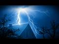 Thunderstorm Sounds for Sleep ⚡ Heavy Rain & Loud Thunder Hitting Tin Roof All Night Relaxation