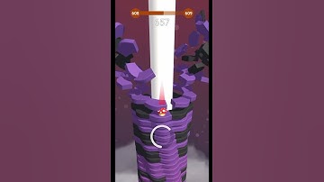 Amazing Stackball Crush 3d #stackball #supermamos #video #funnyshorts