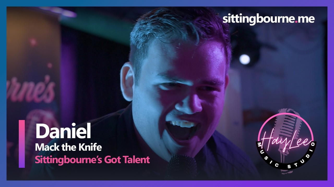 Daniel performing ‘Mack the Knife’ at Sittingbourne’s Got Talent