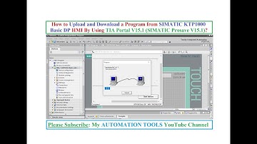 How to Upload and Download a Program from SIMATIC KTP1000 Basic DP HMI By Using TIA Portal V15.1?