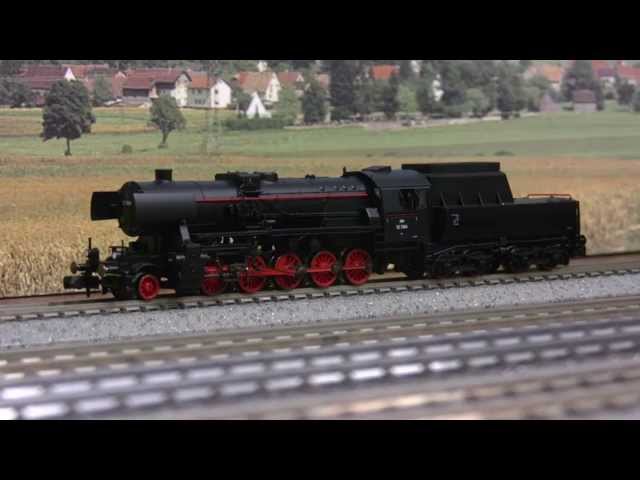 Fleischmann N 715277 BR52 OeBB DCC Sound - YouTube