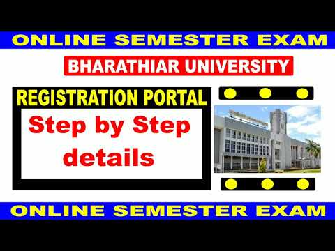 Bharathiar University Students Registration Portal for UG and PG Students | Step by Step