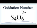 Tetrathionate Ion and Oxidation States