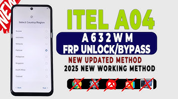 ⚡ ITEL A04/A632WM FRP Bypass 2025 — Ontgrendel uw Google-account