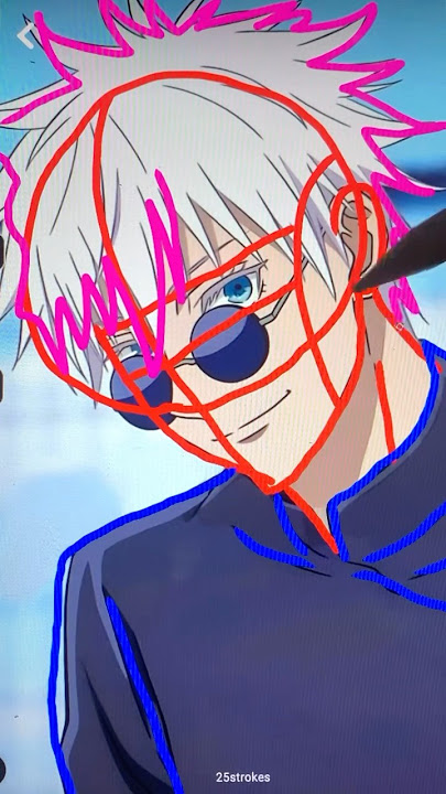 Drawing Realistic Gojo Satoru✨