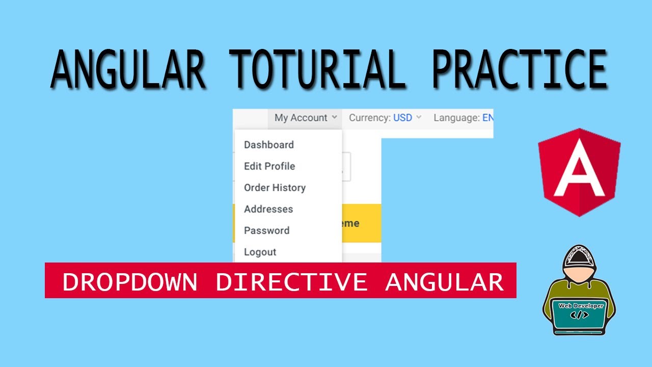 How to build dropdown directive of Angular - YouTube