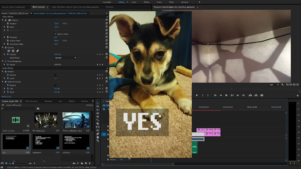 How to record gameplay with an Elgato and OBS + bonus quick Premiere