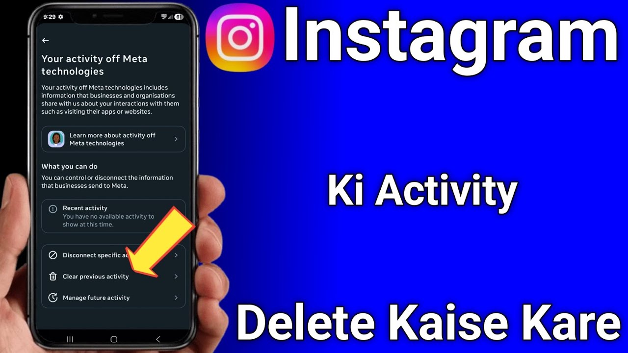 Instagram ki activity delete kaise kare | How to delete all activity on instagram 