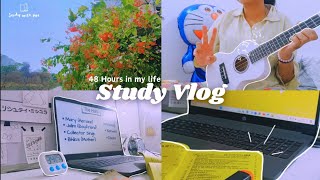 Study Vlog: productive days, lots of studying, watching anime and shopping | aesthetic | Sozochhan
