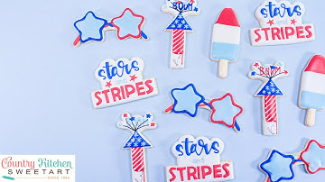 How to Write on Sugar Cookies WITHOUT a Projector | 4th of July Sugar Cookies