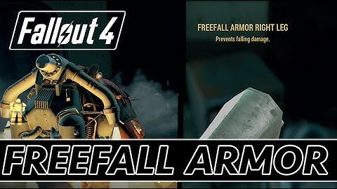 Fallout 4 Unique Item - How to get FREEFALL LEGS Armor (Best Rarest Item in Fallout 4)