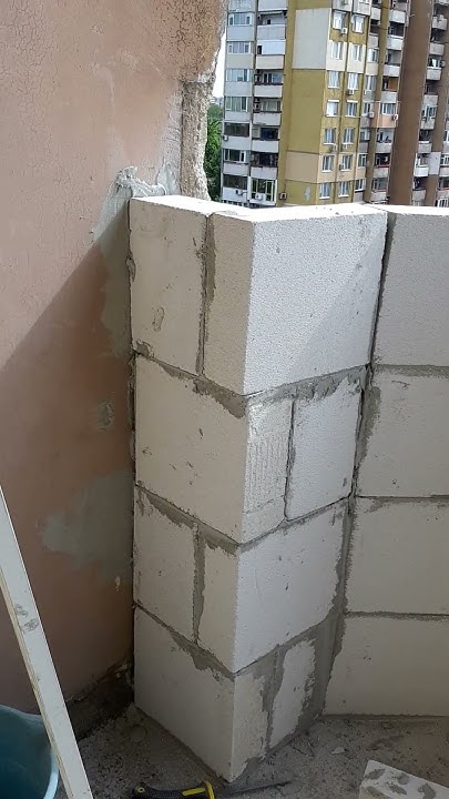 Зидане на тераси и балкони с ИТОНГ, усвояване на тераси и балкони ...