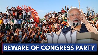 Telanagana should beware Congress Party & it misdeeds: PM Modi