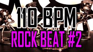 110 BPM - Rock Beat #2 - 4/4 Drum Beat - Drum Track