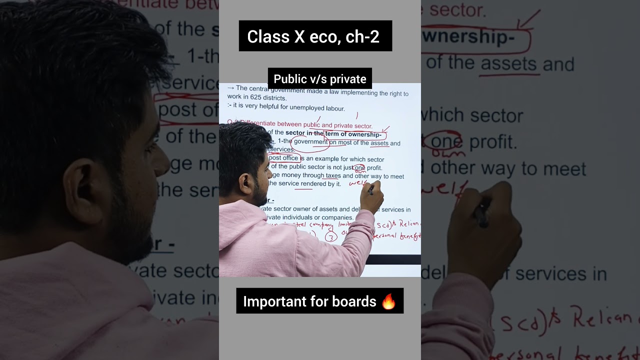 Class x eco ch-2 public vs private sector , 